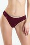 475 Women's Lace Back Panties with Stones - Burgundy - 2