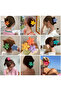 Women's Set of 6 Colorful Daisy Latch Clasps - 5