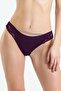 475 Women's Lace Back Panties with Stones - Plum - 2