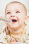 Silicone Teether Finger Shaped Teether Teeth Scratching Glove Transparent Baby Teether Stress Toy