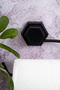 Metal Black Adhesive Toilet Paper Holder - Modern and Non-Perforated Mounting Wc Paper Holder - 3