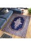Mete Collection Navy Blue Themed Traditional Motif Bohemian Style Patterned Vintage Decorative Carpet 13 - 3