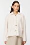 Shirt Collar Buttoned Cream Cardigan - 2