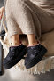 Women's Fur Lined Thick Sole Mini Boots Ziac Black - 2
