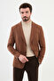 Straight Slim Fit Bag Pocket Wide Collar Punto Stitching Men's Jacket Brown - 40393.24K