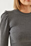 Women's Anthracite Princess Sleeve Ribbed Blouse 2111 60351109 - 3