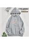 سويت شيرت بغطاء للرأس كبير الحجم مطبوع Bt21، Bts (2 خيوط)