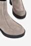 Women's Mink Suede Genuine Leather Number 36-41 Thick Heel Chelsea Boots & Booties - 4