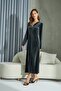 15389 Embroidered Velvet Dress