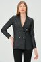 Desenli kumaştan Blazer Ceket - 4