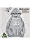 Headphone Muzik Young Girl Printed Hooded Oversize Sweatshirt (2 Thread)