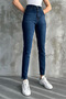 Navy Blue Women's High Waist Mom Skinny Jeans - 7