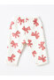 Elastic Waist Printed Baby Girl Trousers - 2