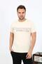 Fashion Line Men's Short Sleeve Combed Cotton Pajama Set 6866 Cream - 2
