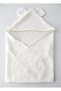 4 Layer Ecru Muslin Baby Towel - 100% Cotton, Organic, Sea Bathrobe - 2