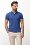Duz Slim Fit Polo Neck Men's T-Shirt Cobalt Blue - 36693.22Y
