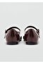 Patent Leather Look Taped Ballerinas - 4