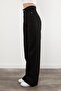 Women's Black Extra Super High Waist Loose Leg Denim Jeans - 2