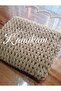 Plush, Velvet, Soft Alize Hand Knitted Baby and Tv Blanket, Sofa Wrap - 2