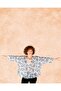 Indigo Flower Pattern Women's Kimono - 5