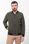 Straight Slim Fit Judge Collar Men's Coat Khaki - 39584.23Y - 3
