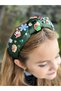 Luxury Design New Year Christmas Christmas with Stones Pine Tree Ornament Satin Knotted Crown Green Women's Children's Crown - 5