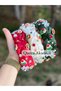 Luxury Design New Year Christmas Christmas Colorful Rhinestones Pine Wood Ornate Satin Knotted Crown White Women's Child - 6