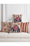 Brick Color Ethnic Indian Elephant Pattern Digital Printed 4-Piece Seat Pillow Throw Pillow Cover Set