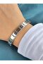 Unisex Silver Nomination Written Steel Bracelet