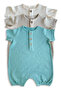 Rito Unisex 3 Piece Short Sleeve Bottom Changing Bodysuit with Snap Fasteners - Baby Bodysuit Bodysuit Set