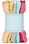 5PCS FACE TOWEL SET PIPING 30X30 CMS - 3