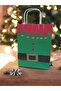 2 Pieces New Year Themed Elf Costumed Paper Bag with Twist Handle Green (18Cm*24Cm*8Cm) - 2