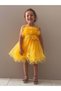 Girl's Tutu Vena Dress Mnk285 Yellow - 6