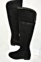 T 848643502   Black Suede Stone Detailed Women's Boots - 6