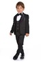 Boy's Groom's Suit with Jacket and Vest Black - 3