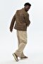 Men's Suede Standard Fit Padded Jacket # 4390 - 2