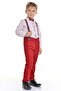 Boy's Suit with Colorful Pants and Shirt Bordo - 5