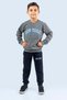 New York Printed Tracksuit Set Mnkdm1001-ny Gray