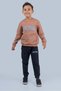 Newyork Printed Tracksuit Set Mnkdm1001-Ny Brown