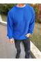 Sweater Oversize Double Layer Knitted Natural Cotton Crew Neck Loose Fit Non-Pilling Loose Knitted Knitwear - 6