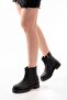 02-3033 Black Zippered Daily Women's Boots - 2