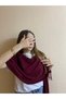 Women's Winter Shawl Wide Tasseled Scarf - Soft Shoulder Shawl - New Year - Gift - 3