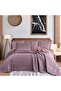 Ambiance Corduroy Bedspread - Karin - Dried Rose