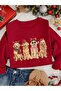 Unisex Printed Crew Neck Sweatshirt