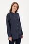 Women's Navy Blue Long Sleeve Shirt - 4