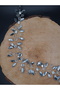 Completely Handmade, Stylish and Elegant Wedding and Engagement Bridal Crown and Hair Accessory with Crystal Stones - 2