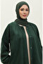 Hidden Buttoned Stamp Coat 3200-03 Emerald Green - 3