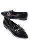 Pointed Toe Buckle Women's Ballerinas - 2