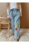 Yigit Boutique Smile Embroidered Girls' Jeans - 2