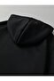 Black Printed 2 Thread Raised Sweatshirt - 4